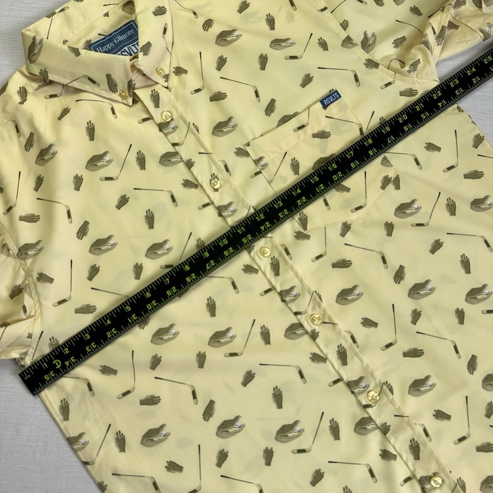 RSVLTS Golf Happy Gilmore Breakfast Balls Button Shirt Men Large Play for Chubbs - Picture 9 of 10